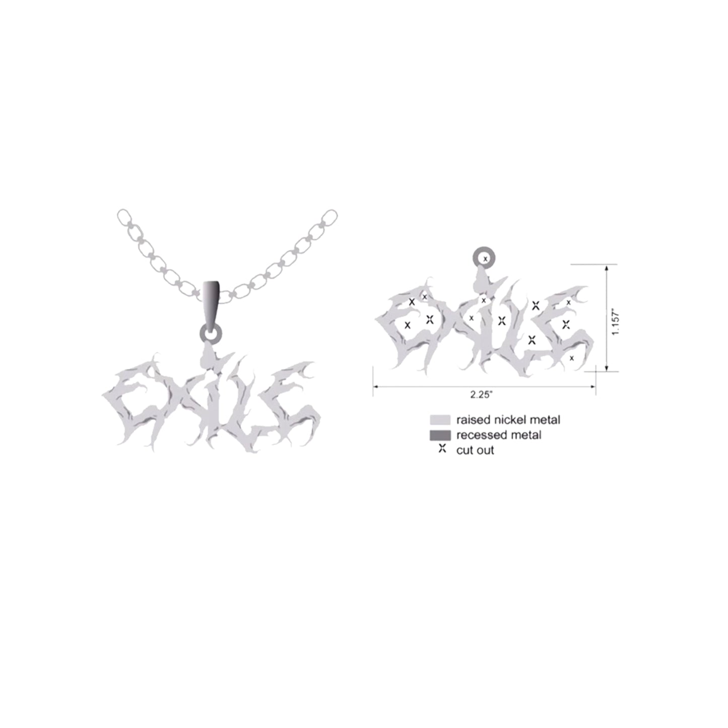 Original Exile Logo Chain